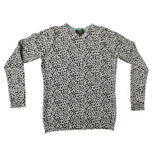 Charter Club Luxury 100% Cashmere Polka Dot Sweater Womens Size M Soft Knit